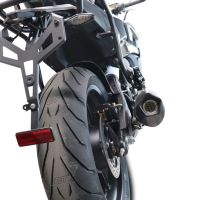 Exhaust compatible with Cf Moto 650 Gt 2022-2024, GP Evo4 Poppy, Homologated legal slip-on exhaust including removable db killer and link pipe 