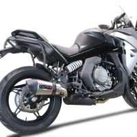 Exhaust compatible with Cf Moto 650 Gt 2022-2024, GP Evo4 Titanium, Homologated legal slip-on exhaust including removable db killer and link pipe 