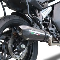 Exhaust compatible with Cf Moto 650 Gt 2022-2024, Gpe Ann. Poppy, Slip-on exhaust legal for UK and non-EU markets including link pipe and removable db killer 