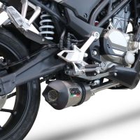 Exhaust compatible with Cf Moto 300 NK 2022-2024, GP Evo4 Titanium, Homologated legal full system exhaust, including removable db killer and catalyst 