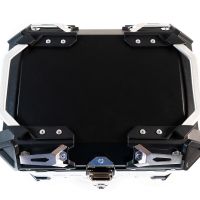 GPR TECH TOP CASE ALPI-TECH 55 LT SILVER Top case in aluminum,including soft backrest, silver color with universal plate  Capacity 55 LT.