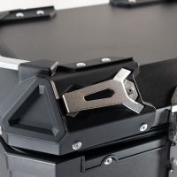 GPR TECH TOP CASE ALPI-TECH 55 LT BLACK Top case in aluminum,including soft backrest, black color with universal plate  Capacity 55 LT.
