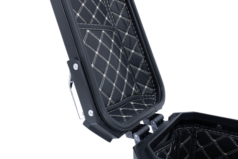 GPR TECH Pair of side cases aluminum made ,no rack included, silver color  Capacity 38 LT. + 38 LT.