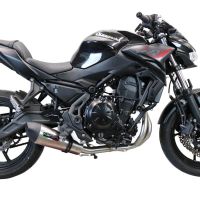 Exhaust compatible with Kawasaki Z 650 2017-2020, Gpe Ann. Titanium, full system exhaust legal for UK and non-EU countries including removable db killer 