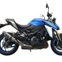 Exhaust compatible with Suzuki Gsx-S 1000 2021-2025, GP Evo4 Titanium, Homologated legal slip-on exhaust including removable db killer and link pipe 