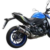 Exhaust compatible with Suzuki Gsx-S 1000 2021-2025, GP Evo4 Titanium, Homologated legal slip-on exhaust including removable db killer and link pipe 