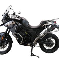 Exhaust compatible with Voge 650DSX 2021-2024, Gpe Ann. Poppy, Slip-on exhaust legal for UK and non-EU markets including link pipe and removable db killer 