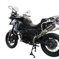 Exhaust compatible with Voge 650DSX 2021-2024, GP Evo4 Titanium, Homologated legal slip-on exhaust including removable db killer, link pipe and catalyst 
