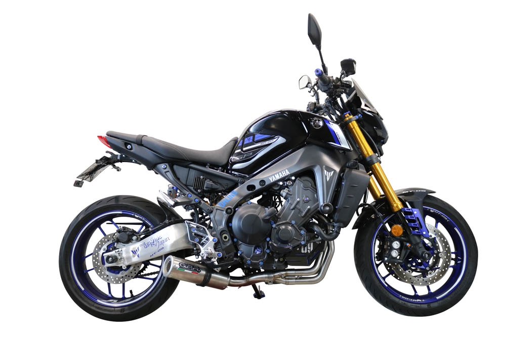 Exhaust compatible with Yamaha Mt-09 2021-2024, M3 Inox , full system exhaust legal for UK and non-EU countries including removable db killer 