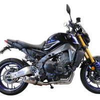 Exhaust compatible with Yamaha Mt-09 2021-2024, M3 Inox , full system exhaust legal for UK and non-EU countries including removable db killer 