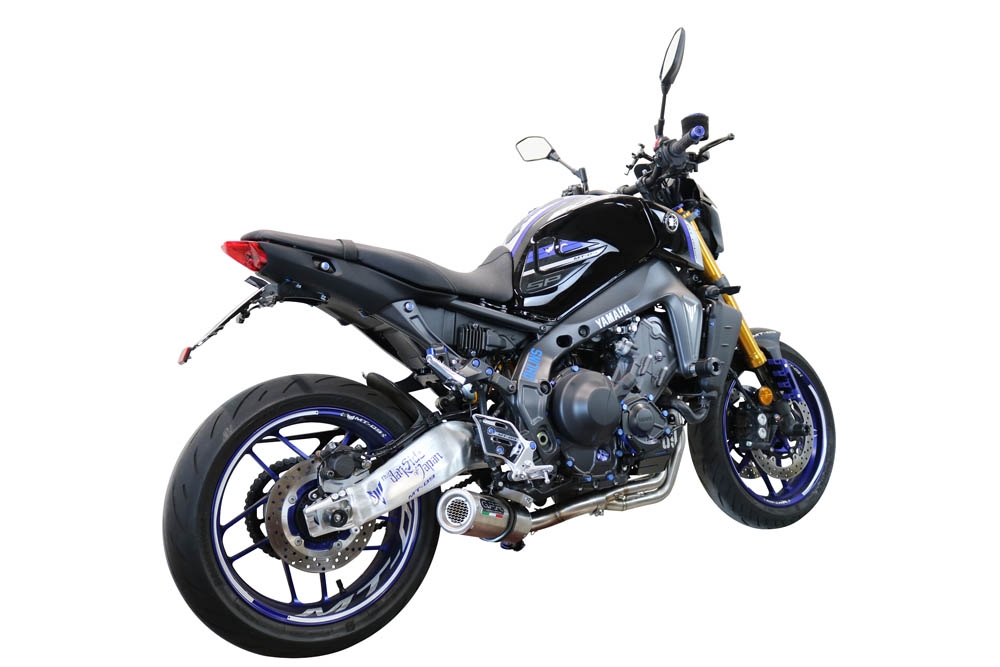 Exhaust compatible with Yamaha Mt-09 2021-2024, M3 Inox , full system exhaust legal for UK and non-EU countries including removable db killer 