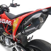 Exhaust compatible with Gas Gas ES 700 2023-2024, Gpe Ann. Poppy, Slip-on exhaust legal for UK and non-EU markets including link pipe and removable db killer 