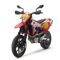 Exhaust compatible with Gas Gas SM 700 2023-2024, Gpe Ann. titanium, Slip-on exhaust legal for UK and non-EU markets including link pipe and removable db killer 