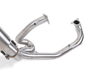 Exhaust compatible with Ktm Lc8 990 Adventure - R - DAKAR 2006-2014, Hyper Sonic Inox, Homologated legal full system exhaust, including removable db killer 