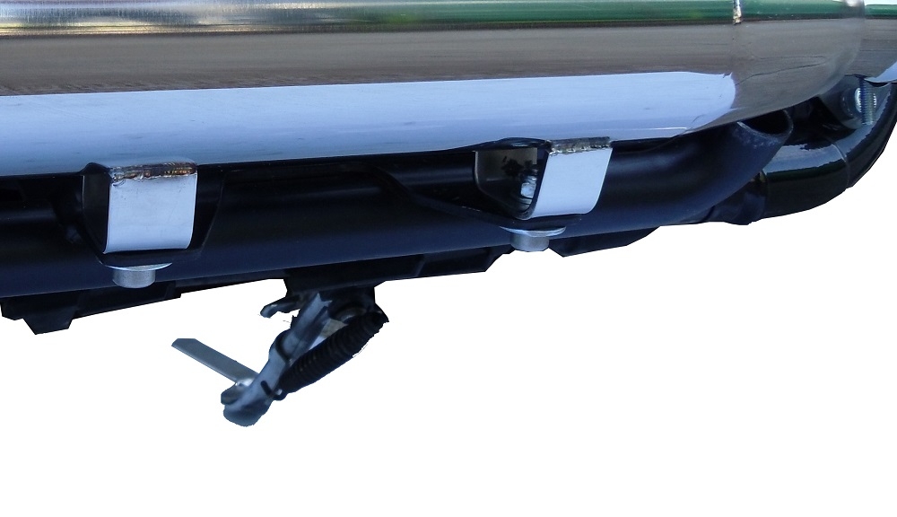 Exhaust compatible with Harley Davidson Sportster 1200 2010-2018, Slash Inox, Dual Homologated legal slip-on exhaust including removable db killers and link pipes 