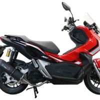 GPR exhaust compatible with  Honda X-Adv 150 2020-2023, Furore Nero, Racing full system exhaust, including removable db killer 