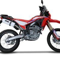 Exhaust compatible with Honda Crf 300 L - Rally 2021-2024, Albus Evo4, Homologated legal slip-on exhaust including removable db killer, link pipe and catalyst 