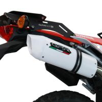 Exhaust compatible with Honda Crf 300 L - Rally 2021-2024, Albus Evo4, Homologated legal slip-on exhaust including removable db killer, link pipe and catalyst 