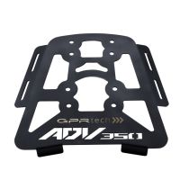 GPR TECH compatible with  Honda Adv 350 2022/2024 e5 GPR TECH Specific fitting plate Top Case ALPITECH 35 LT compatible with original luggage rack,stainless steel made with 4 anchor points