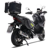 Exhaust compatible with Honda Adv 350 2022-2024, Pentascooter, Slip-on exhaust legal for UK and non-EU markets including link pipe and removable db killer 