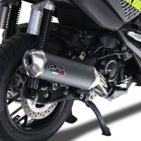 Exhaust compatible with Honda Adv 350 2022-2024, Pentascooter, Slip-on exhaust legal for UK and non-EU markets including link pipe and removable db killer 