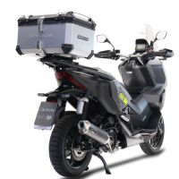 Exhaust compatible with Honda Adv 350 2022-2024, Pentascooter, Slip-on exhaust legal for UK and non-EU markets including link pipe and removable db killer 
