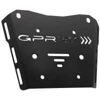 GPR TECH compatible with  Honda Transalp 750  2023/2024 e5 GPR TECH SPECIFIC PLATE IN TITANIUM TOP CASE-ALPITECH 35/55 LT compatible with original luggage rack,titanium made with 4 anchor points
