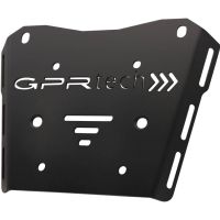 GPR TECH compatible with  Honda Transalp 750  2023/2024 e5 GPR TECH SPECIFIC PLATE IN TITANIUM TOP CASE-ALPITECH 35/55 LT compatible with original luggage rack,titanium made with 4 anchor points