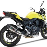 Exhaust compatible with Honda CB 750 Hornet 2023-2024, GP Evo4 Titanium, Homologated legal slip-on exhaust including removable db killer and link pipe 