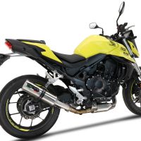 Exhaust compatible with Honda CB 750 Hornet 2023-2024, M3 Inox , Homologated legal slip-on exhaust including removable db killer and link pipe 
