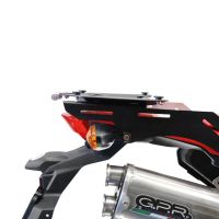 GPR TECH compatible with  Honda Crf 300 L / Rally 2021/2024 e5 GPR TECH Specific roof rack Top Case ALPITECH 26 LT Including black aluminum roof rack