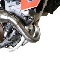 Exhaust compatible with Ktm XC-F 350 2016-2018, Pentacross FULL Titanium, Racing full system exhaust, including removable db killer/spark arrestor 