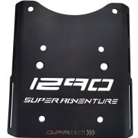Top case GPR TECH compatible with  Ktm Lc 8 Adventure 1050 2015/2016 e3 GPR TECH Top case in aluminum, black color with specific plate included Capacity 35 LT.