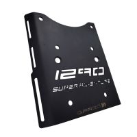 GPR TECH compatible with  Ktm Lc 8 1290 Super Adventure R/S 2021/2024 e5 GPR TECH SPECIFIC TITANIUM PLATE TOP CASE-ALPITECH 35/55 LT compatible with original luggage rack,titanium made with 4 anchor points