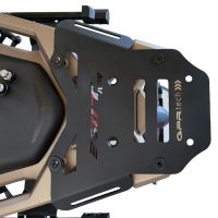 GPR TECH compatible with  Zontes 350 T2 ADV 2022/2024 e5 GPR TECH Specific fitting plate Top Case ALPITECH 55 LT compatible with original luggage rack,stainless steel made with 4 anchor points