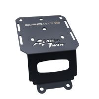 GPR TECH compatible with  Honda Crf 1000 L Africa Twin Adventure Sport 2018/2020 e4 GPR TECH SPECIFIC PLATE IN TITANIUM TOP CASE-ALPITECH 35/55 LT compatible with original luggage rack,titanium made with 4 anchor points