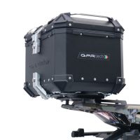 Top case GPR TECH compatible with  Zontes 350 T1 ADV 2022/2024 e5 GPR TECH Top case in aluminum, black color with specific plate included Capacity 35 LT.