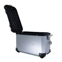 GPR TECH Pair of side cases aluminum made ,no rack included, silver color  Capacity 38 LT. + 38 LT.
