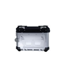 GPR TECH Pair of side cases aluminum made with contoured right side,no rack included, silver color  Capacity 38 LT. + 32 LT.