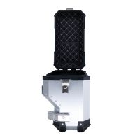 GPR TECH Pair of side cases aluminum made with contoured right side,no rack included, silver color  Capacity 38 LT. + 32 LT.