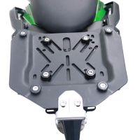GPR TECH compatible with  Kawasaki Versys 650 2021/2022 e5 GPR TECH Top case in aluminum, black color with specific plate included Capacity 45 LT.