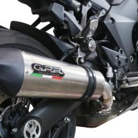 Exhaust compatible with Kawasaki Ninja 1000 Sx 2021-2024, GP Evo4 Titanium, Homologated legal slip-on exhaust including removable db killer and link pipe 