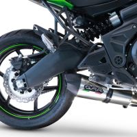 Exhaust compatible with Kawasaki Versys 650 2023-2024, Gpe Ann. Titanium, full system exhaust legal for UK and non-EU countries including removable db killer 