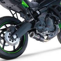 GPR exhaust compatible with  Kawasaki Versys 650 2021-2022, M3 Black Titanium, Racing full system exhaust, including removable db killer/spark arrestor 
