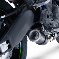 GPR exhaust compatible with  Kawasaki Versys 650 2021-2022, M3 Black Titanium, Racing full system exhaust, including removable db killer/spark arrestor 
