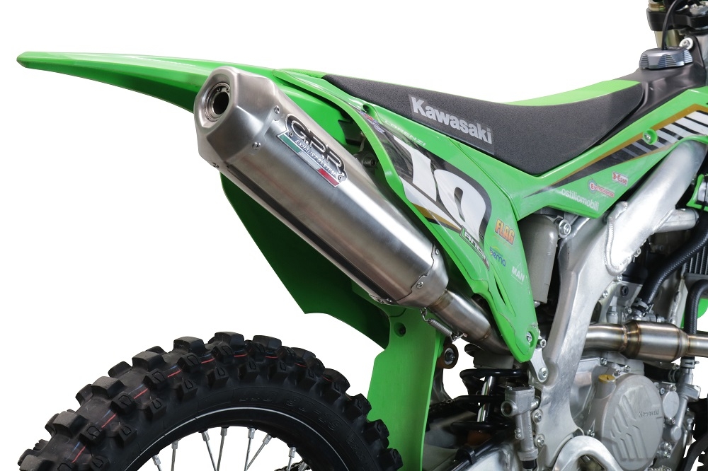 Exhaust compatible with Gas Gas EW 500 F 2024-2025, Pentacross FULL Titanium, Racing full system exhaust, including removable db killer/spark arrestor 