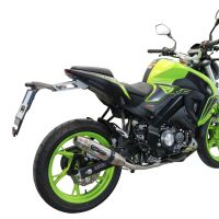 Exhaust compatible with Keeway Rkf 125 2018-2020, Deeptone Inox, full system exhaust legal for UK and non-EU countries including removable db killer 