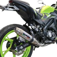 Exhaust compatible with Keeway Rkf 125 2018-2020, Deeptone Inox, full system exhaust legal for UK and non-EU countries including removable db killer 