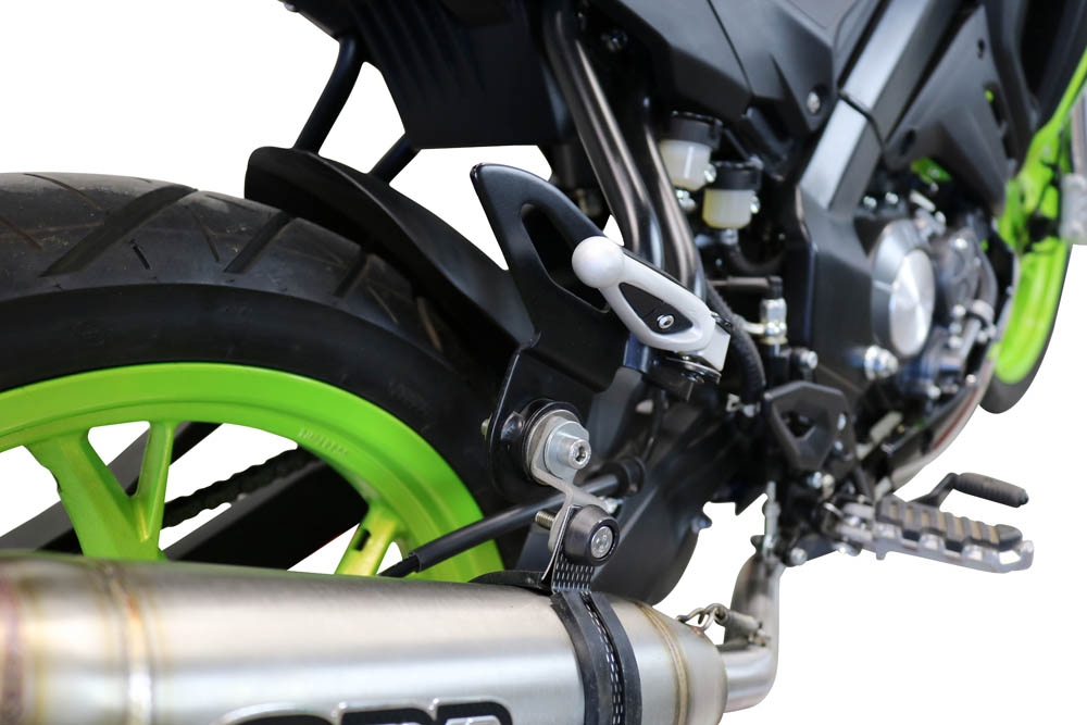 Exhaust compatible with Keeway Rkf 125 2018-2020, Deeptone Inox, full system exhaust legal for UK and non-EU countries including removable db killer 