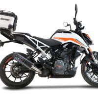 Top case GPR TECH compatible with  Ktm Duke 125 2017/2020 e4 GPR TECH Top case in aluminum, silver color, including roof rack and specific plate Capacity 26 LT.